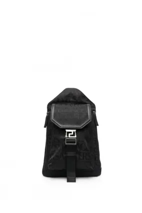 One Shoulder Nylon Bag Black