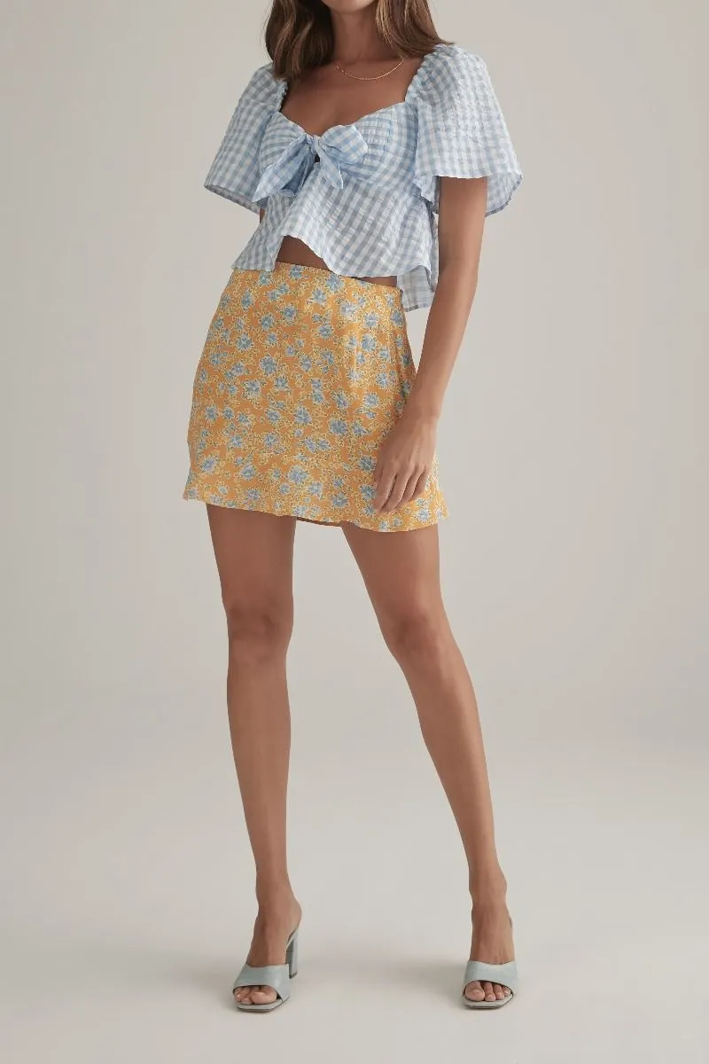 OWNLEY Kira Skirt Tangelo Floral