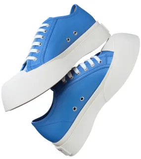 Pablo leather platform sneakers - Blue