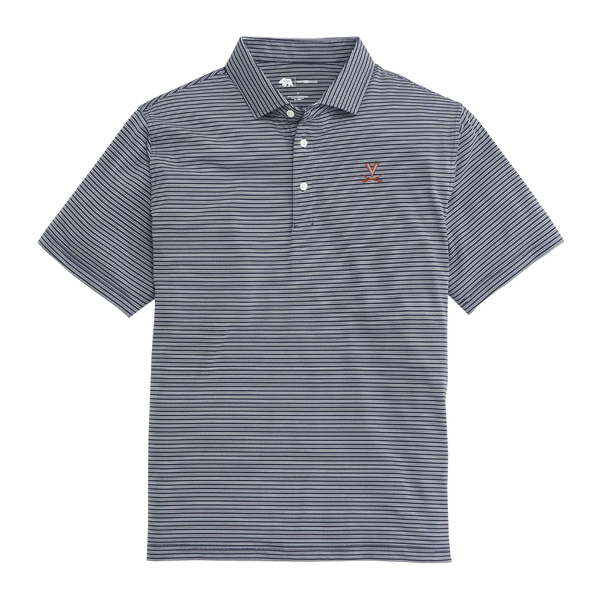 Pairing Stripe Virginia Performance Pique Polo