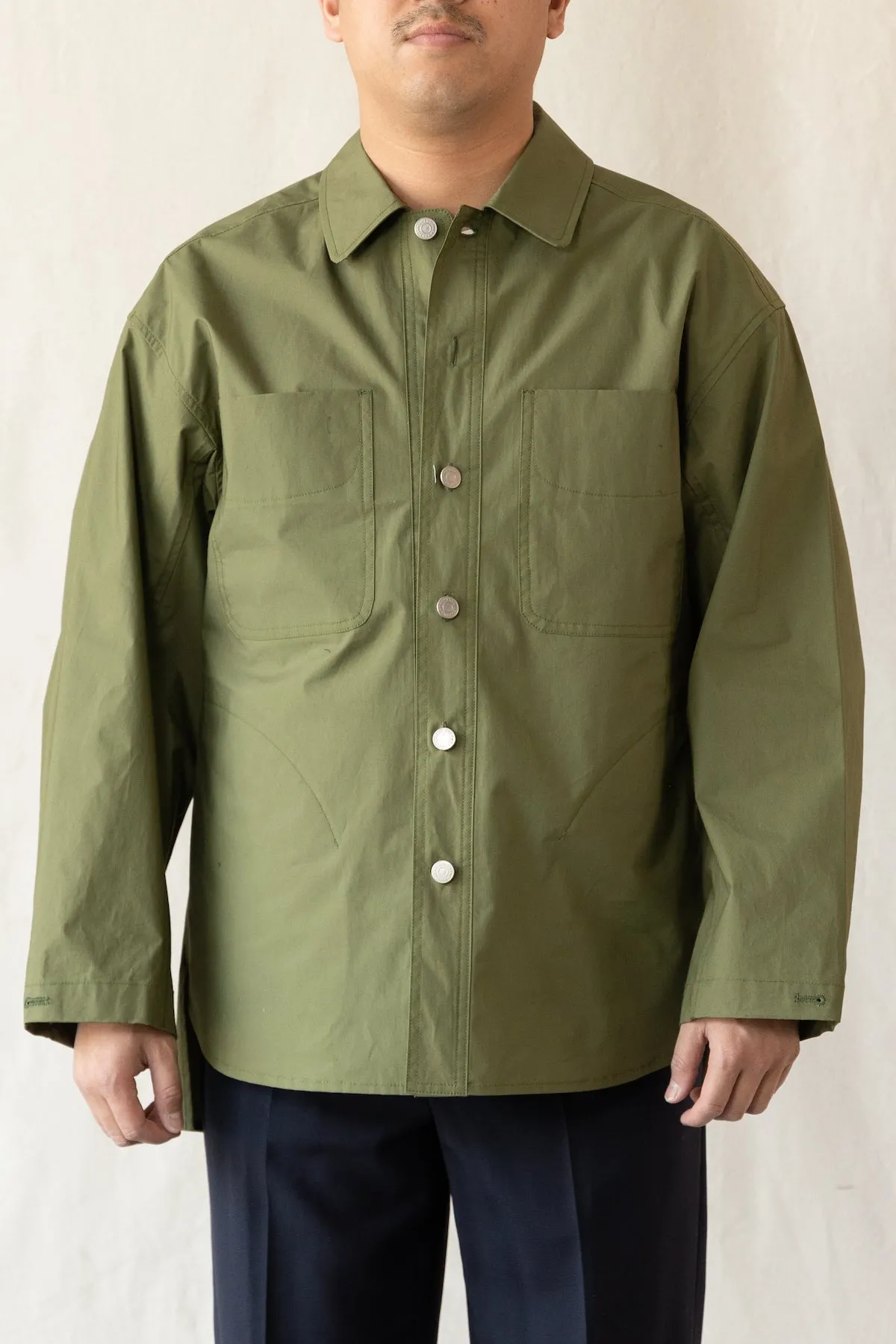 Paper Shirting Jacket - Khaki