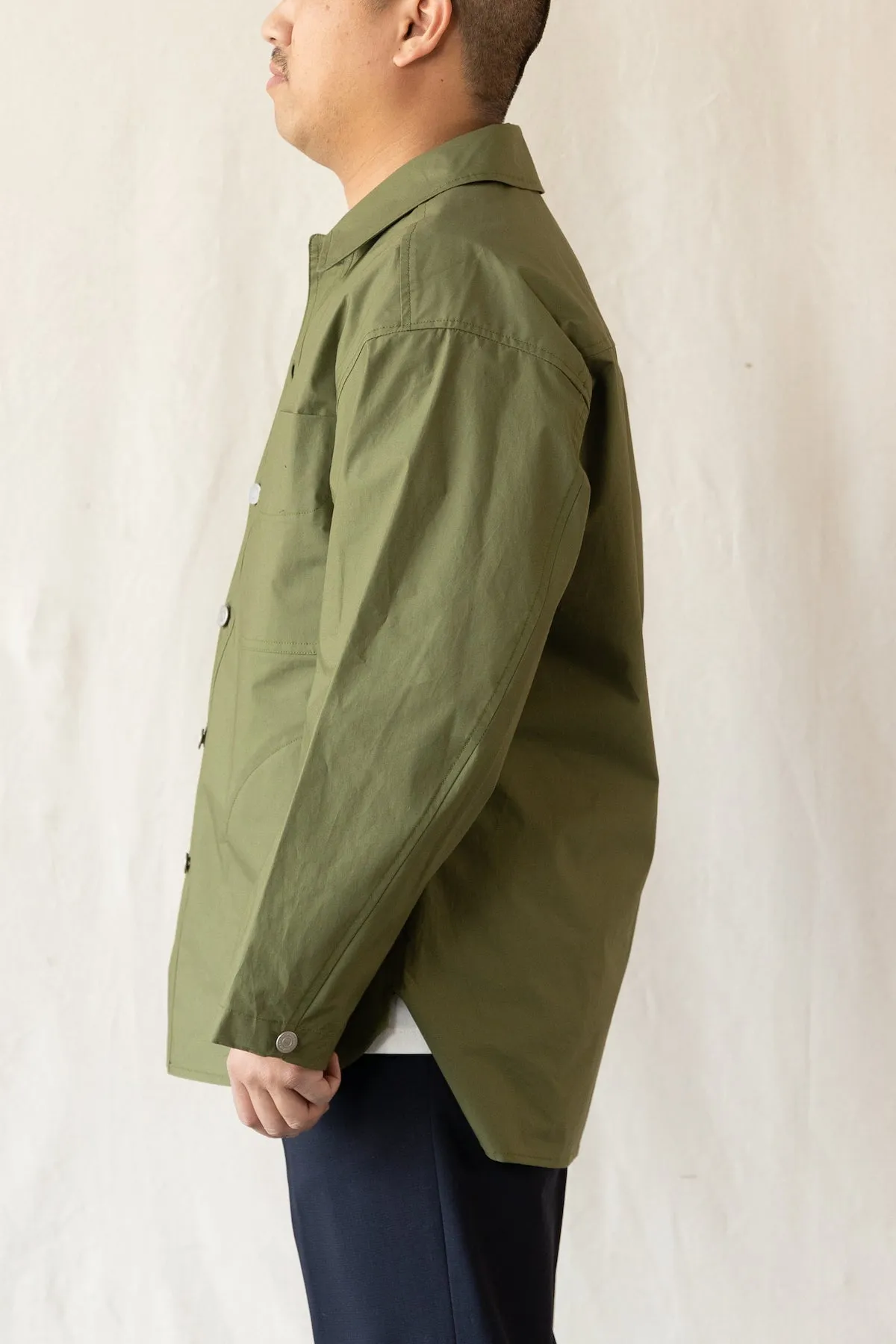 Paper Shirting Jacket - Khaki