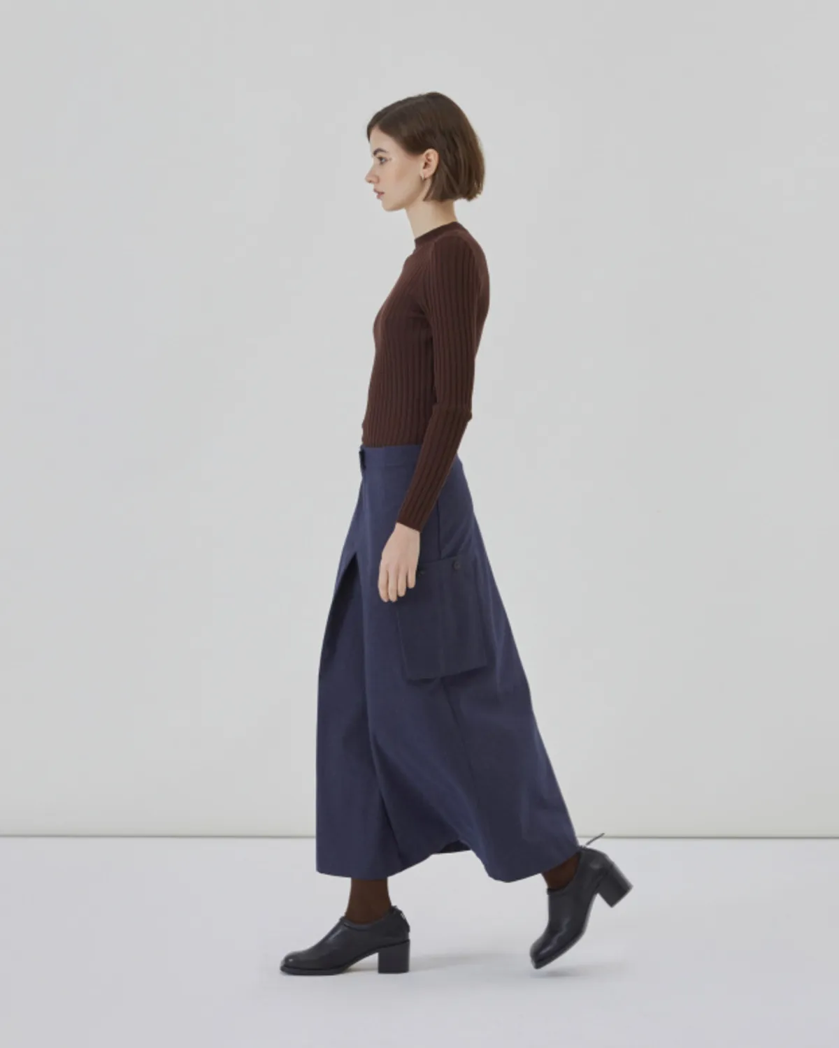 Pilu Recycled Cotton Skirt - Navy