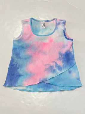 Pink & Blue Tie Dye Tank