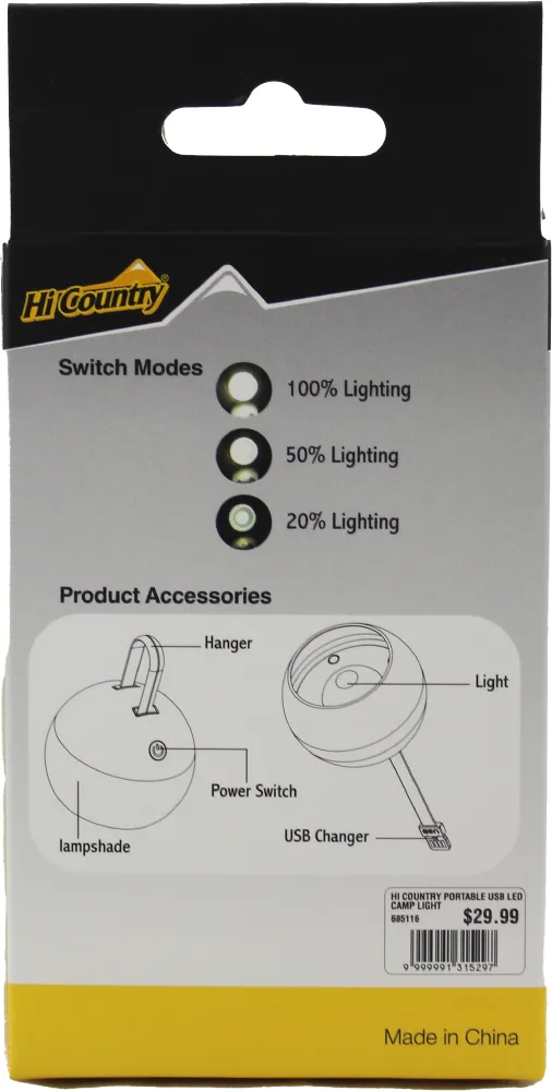 Portable USB Camping Light