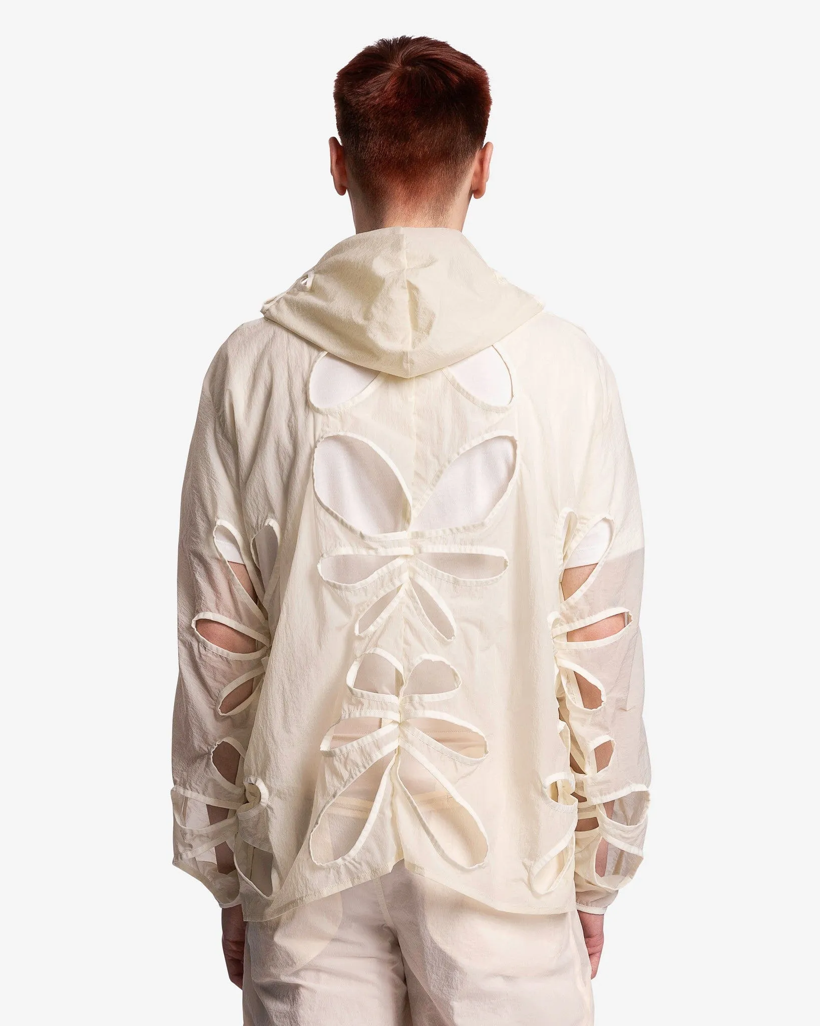 POST ARCHIVE FACTION (P.A.F) 5.0+ Technical Jacket Left in Ivory