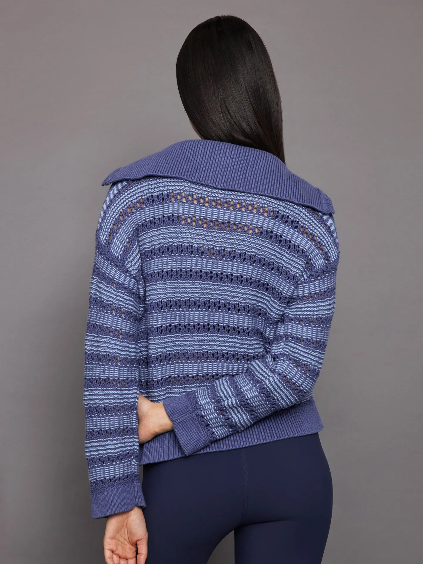 Rachel Sailor Open Stitch Pullover - Forever Blue Multi