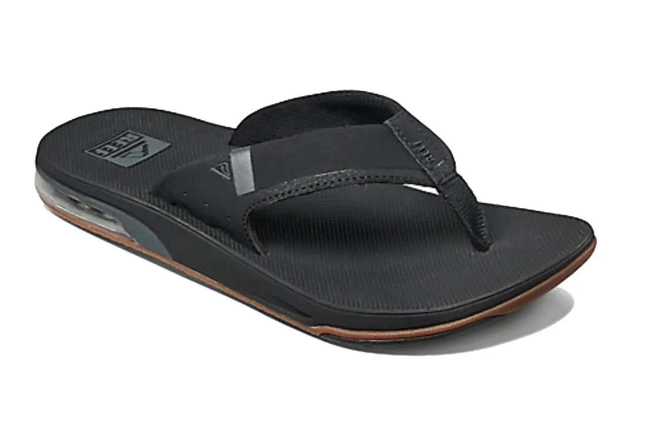 Reef Fanning Low Men's Sandals with bottle opener - Black - Black Tan - Grey blue