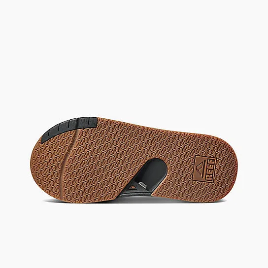 Reef Fanning Low Men's Sandals with bottle opener - Black - Black Tan - Grey blue