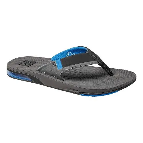 Reef Fanning Low Men's Sandals with bottle opener - Black - Black Tan - Grey blue