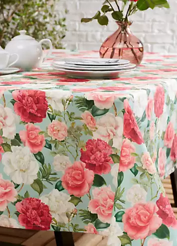 RHS Rose Garden 100% Indoor/ Outdoor Table Cloth | Kaleidoscope