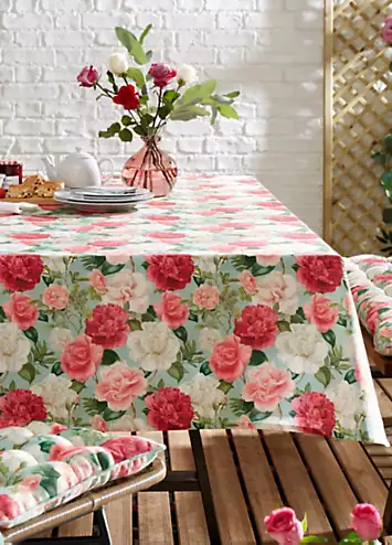 RHS Rose Garden 100% Indoor/ Outdoor Table Cloth | Kaleidoscope