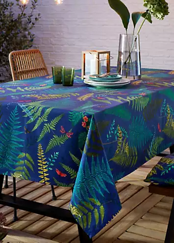 RHS Woodland Fern 100% Cotton Indoor/ Outdoor Table Cloth | Kaleidoscope