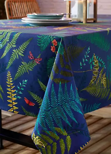 RHS Woodland Fern 100% Cotton Indoor/ Outdoor Table Cloth | Kaleidoscope