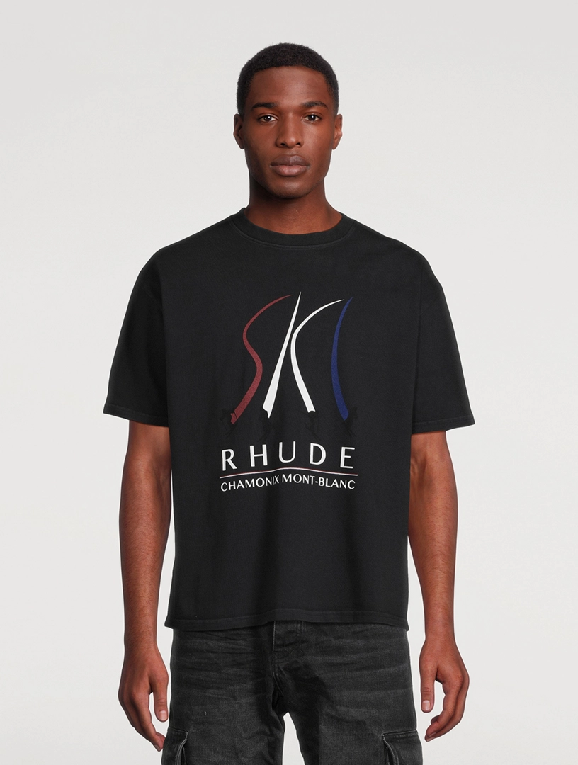 RHUDE Ski Slope Cotton T-Shirt