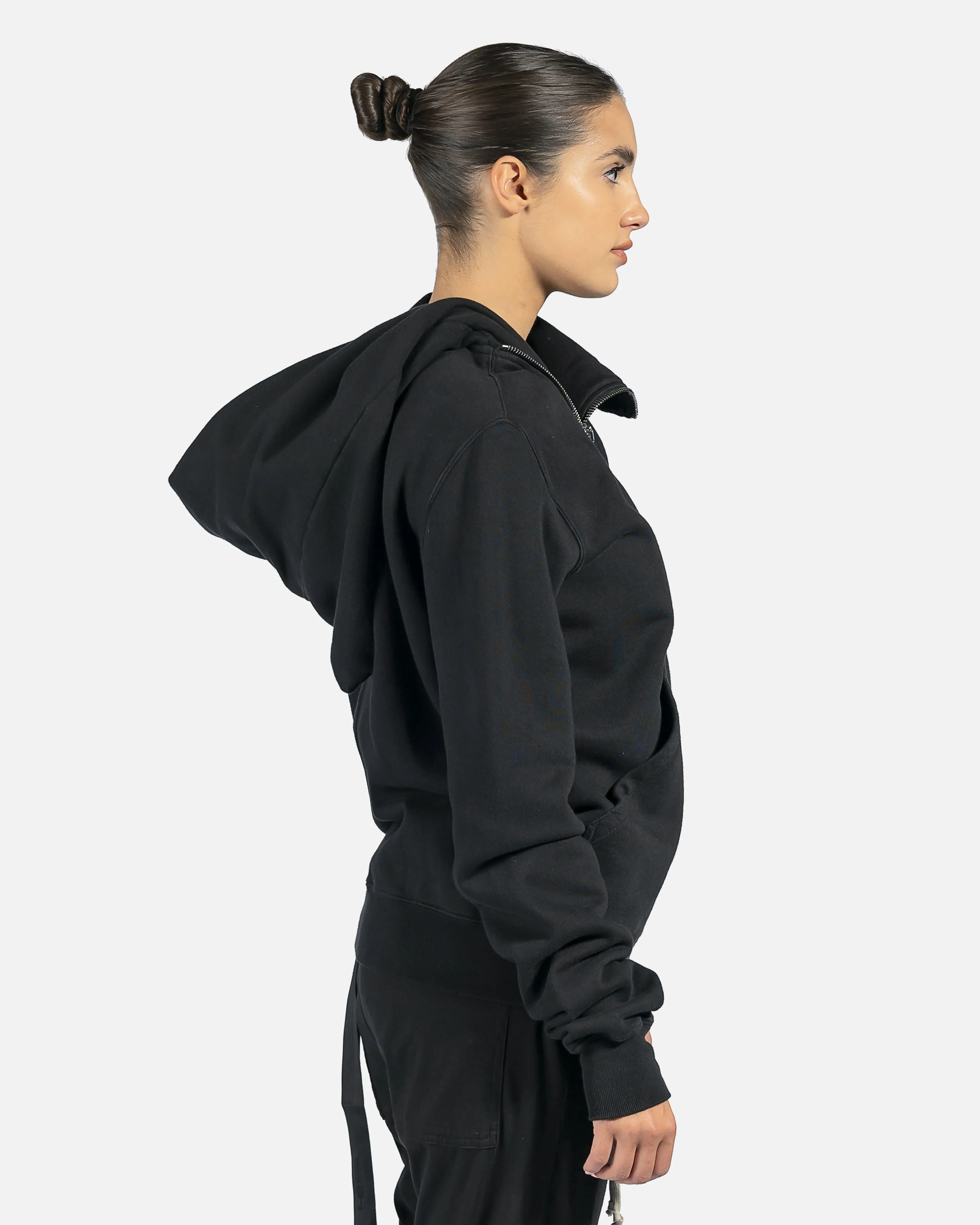 Rick Owens DRKSHDW Mountain Hoodie in Black