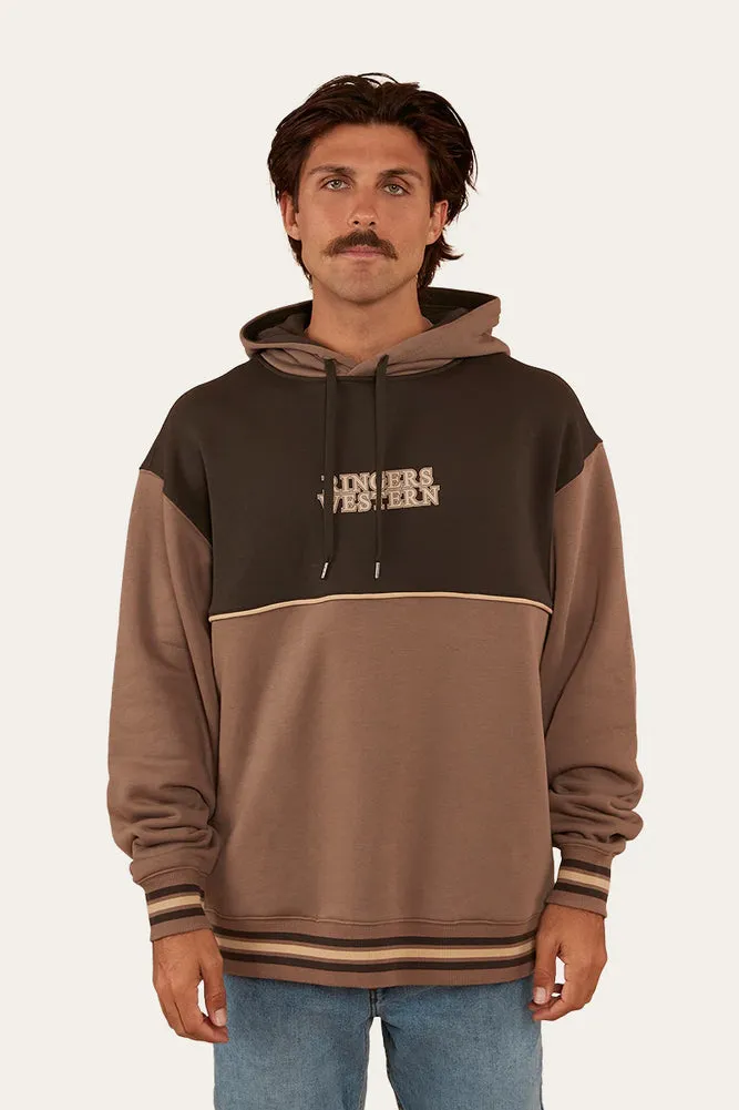 RINGERS WESTERN DAVIS MENS HOODIE - MUSHROOM/CHARCOAL