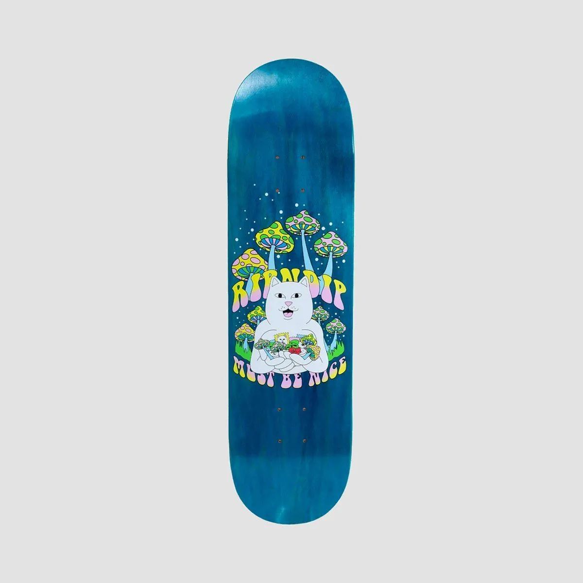 Ripndip Trippy Treatz Skateboard Deck Blue - 8