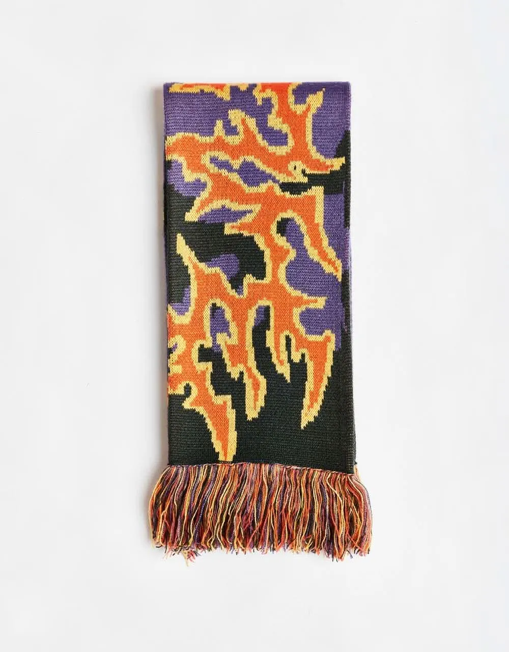 Route One Blades Scarf - Grape/Lobster Orange