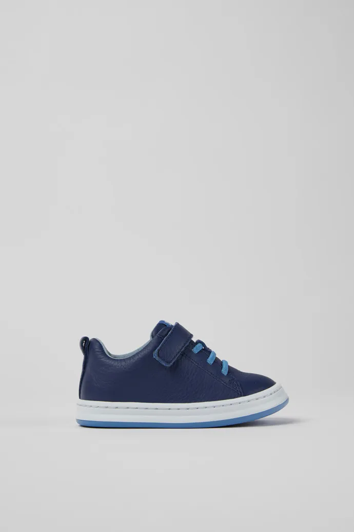 Runner Blue leather sneakers for kids