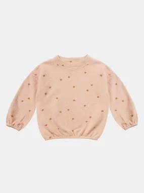     RYLEE & CRU  Little Girls' Star Slouchy Pullover Sweatshirt    