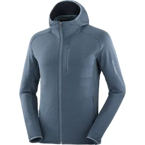 Salomon Men's Essential Lightwarm Hoodie Midnight Navy | Buy Salomon Men's Essential Lightwarm Hoodie Midnight Navy he