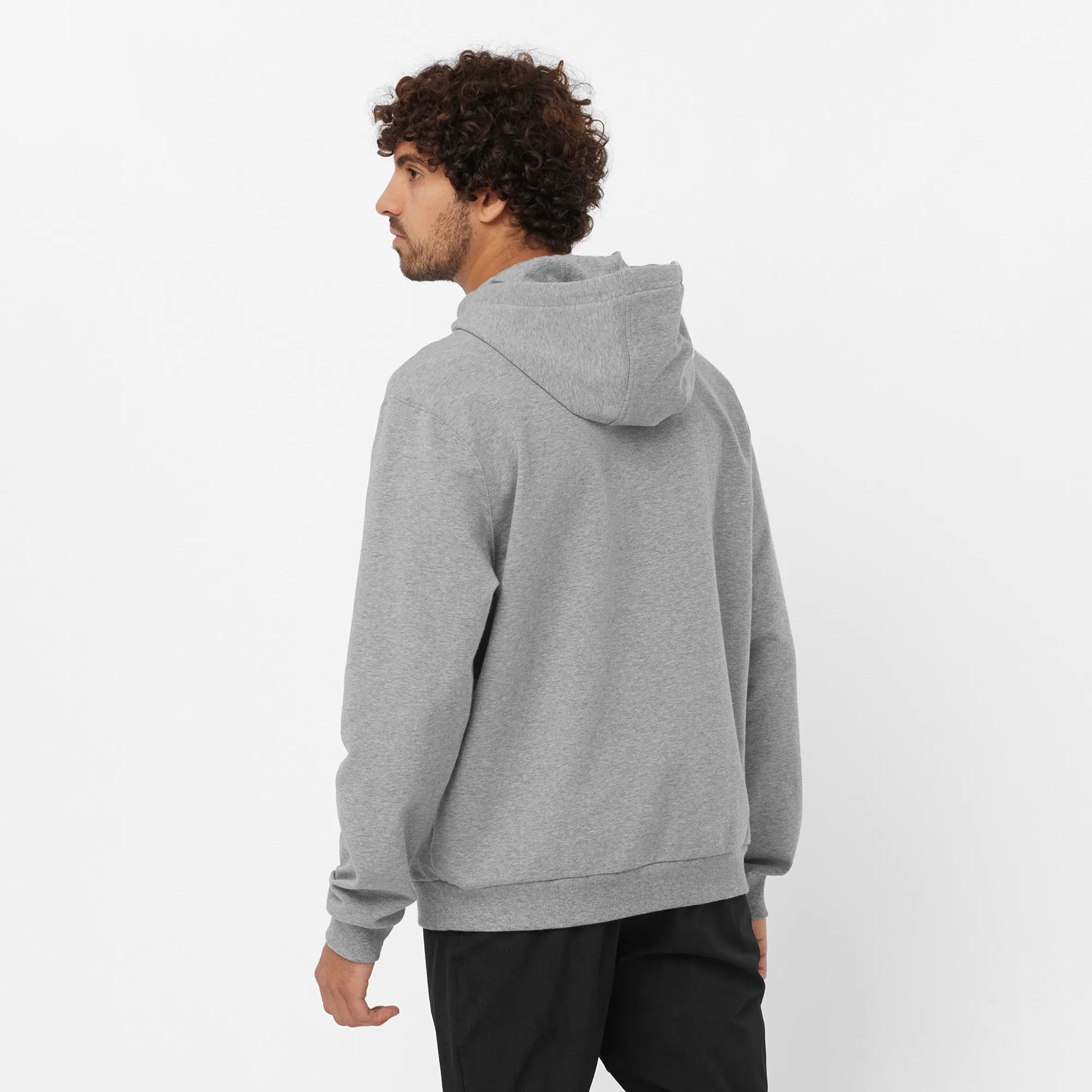 Salomon Men's Logo Pull Over Heather Grey | Buy Salomon Men's Logo Pull Over Heather Grey here | Outnorth