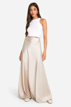 Satin Slip Maxi Skirt