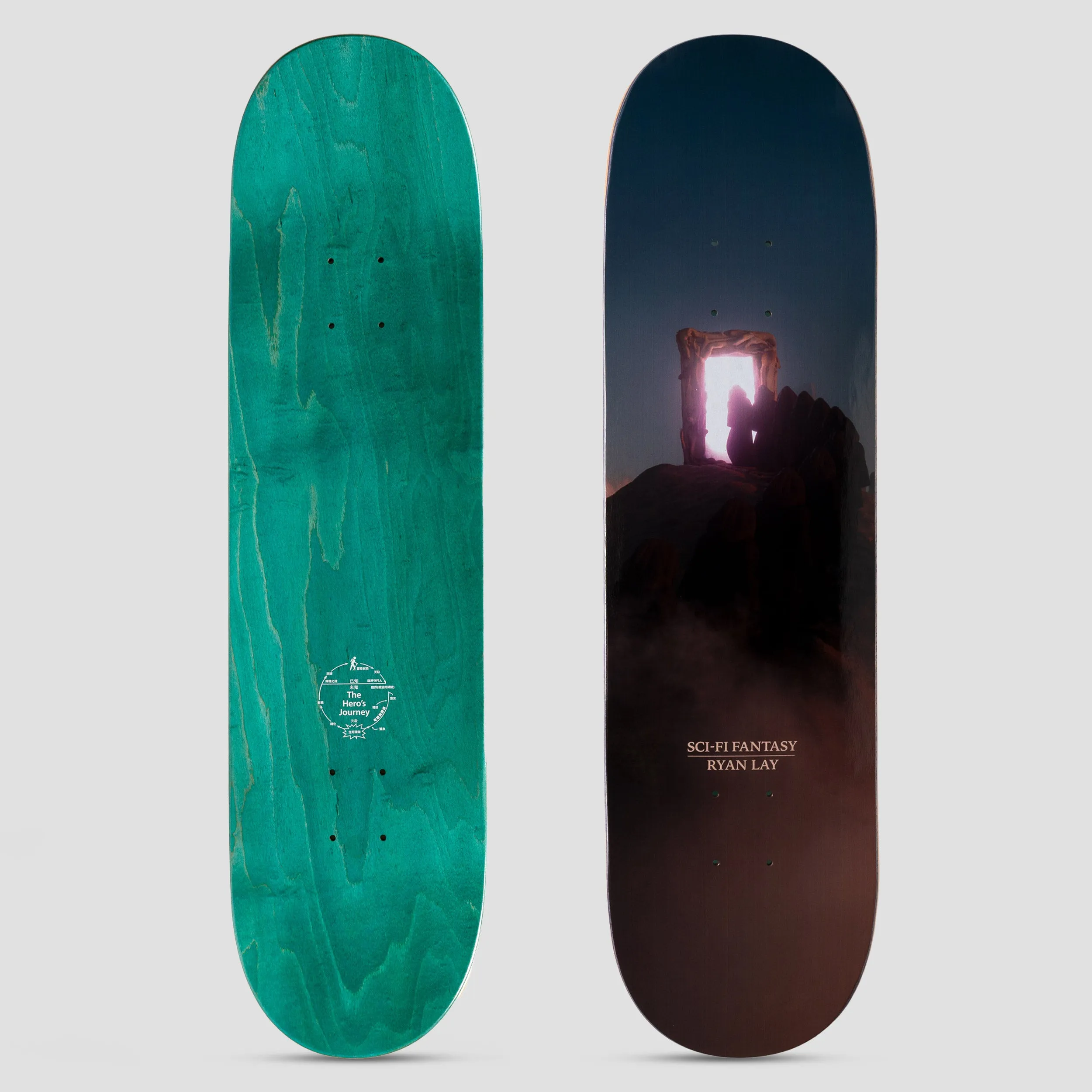 Sci-Fi Fantasy 8.5 Lay Portal of Riza Skateboard Deck