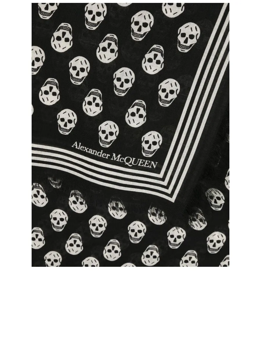 Skullpattern Wool Scarf