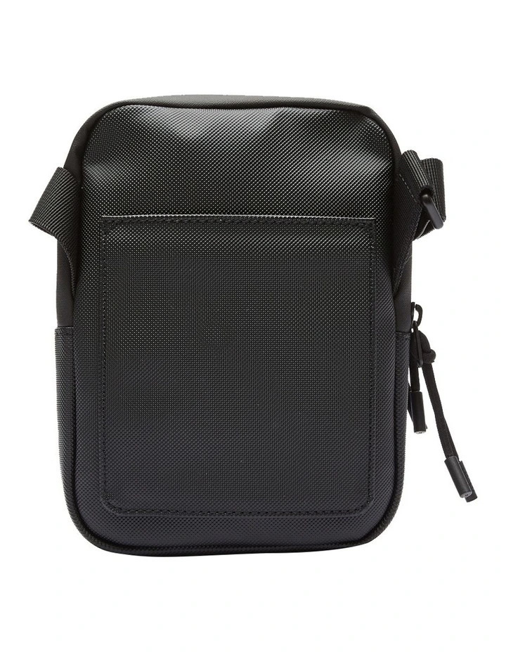 Small Flat Crossover Bag in Black