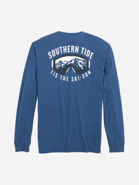     SOUTHERN TIDE  Men's Heather Tis The Ski-Son Long Sleeve T-Shirt    