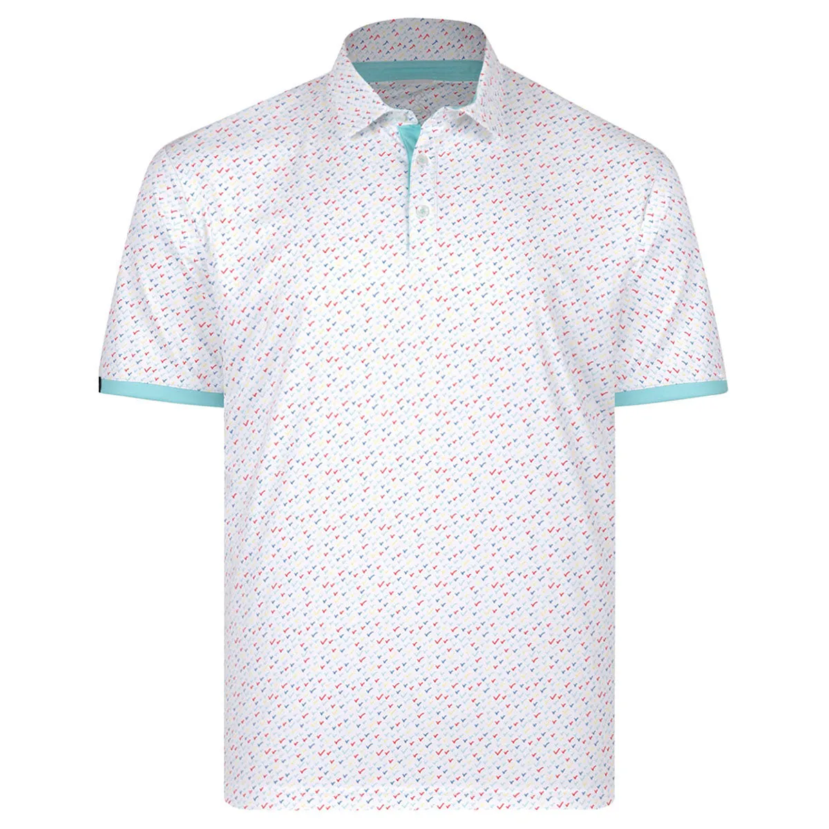 Swannies Golf Men's Aqua Ashton Polo