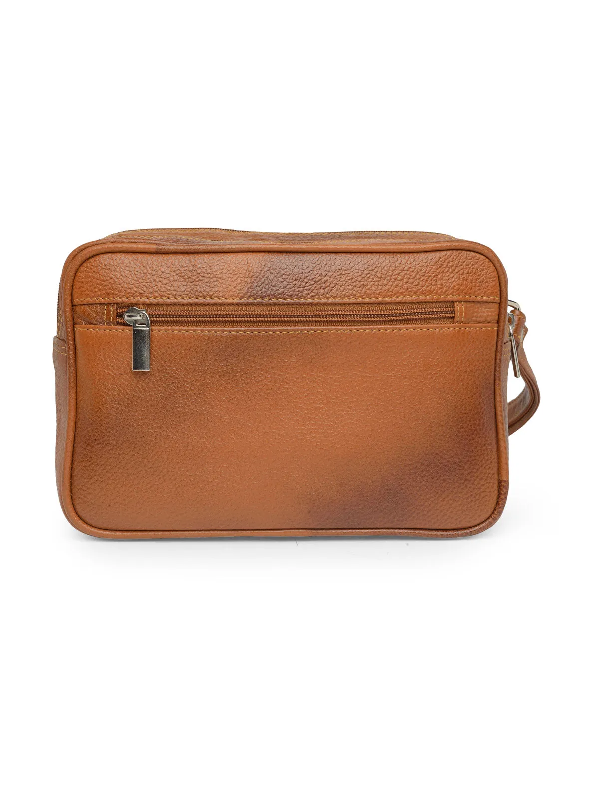 Teakwood Genuine Leather Mens Bag - Tan