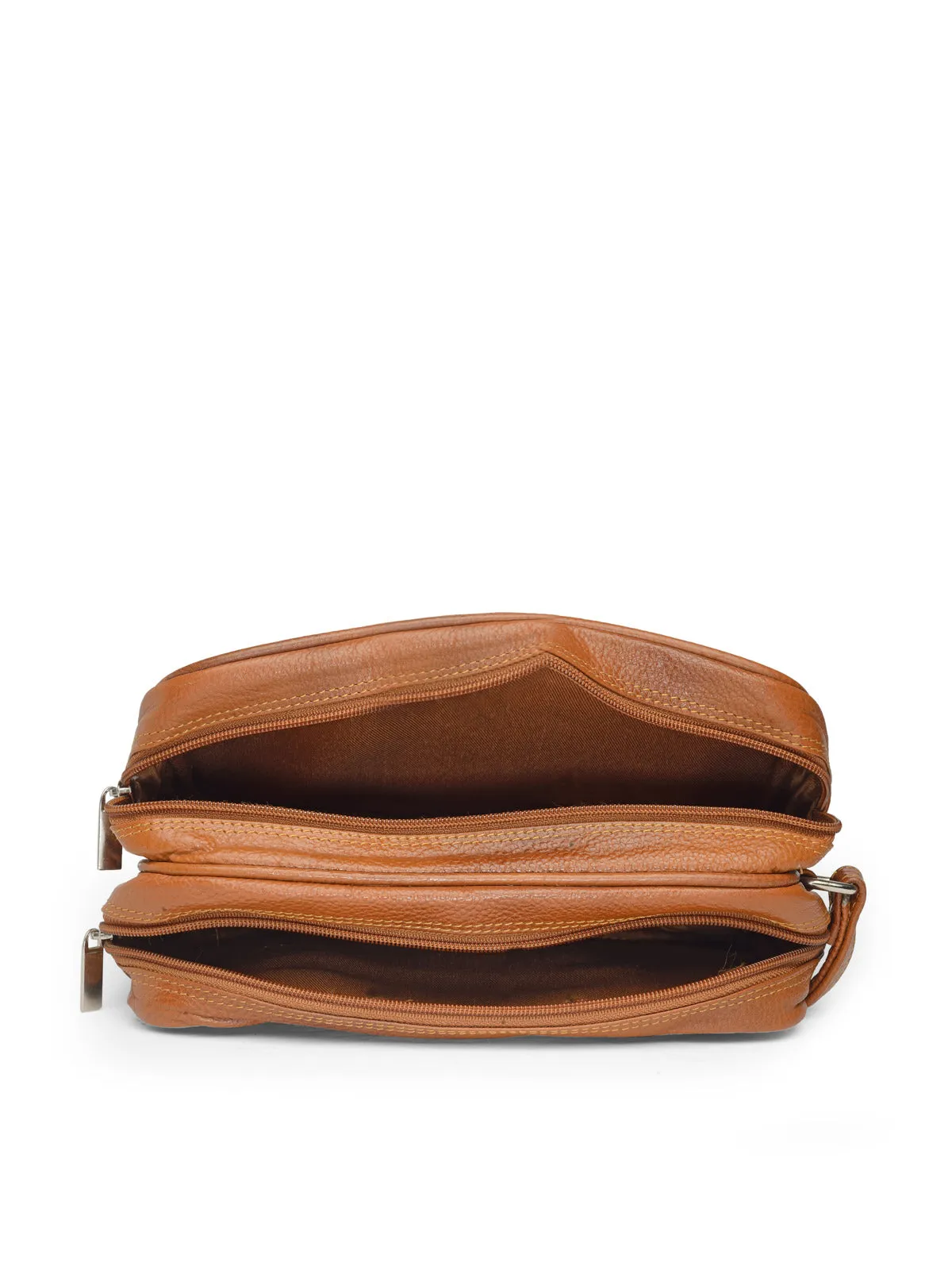 Teakwood Genuine Leather Mens Bag - Tan