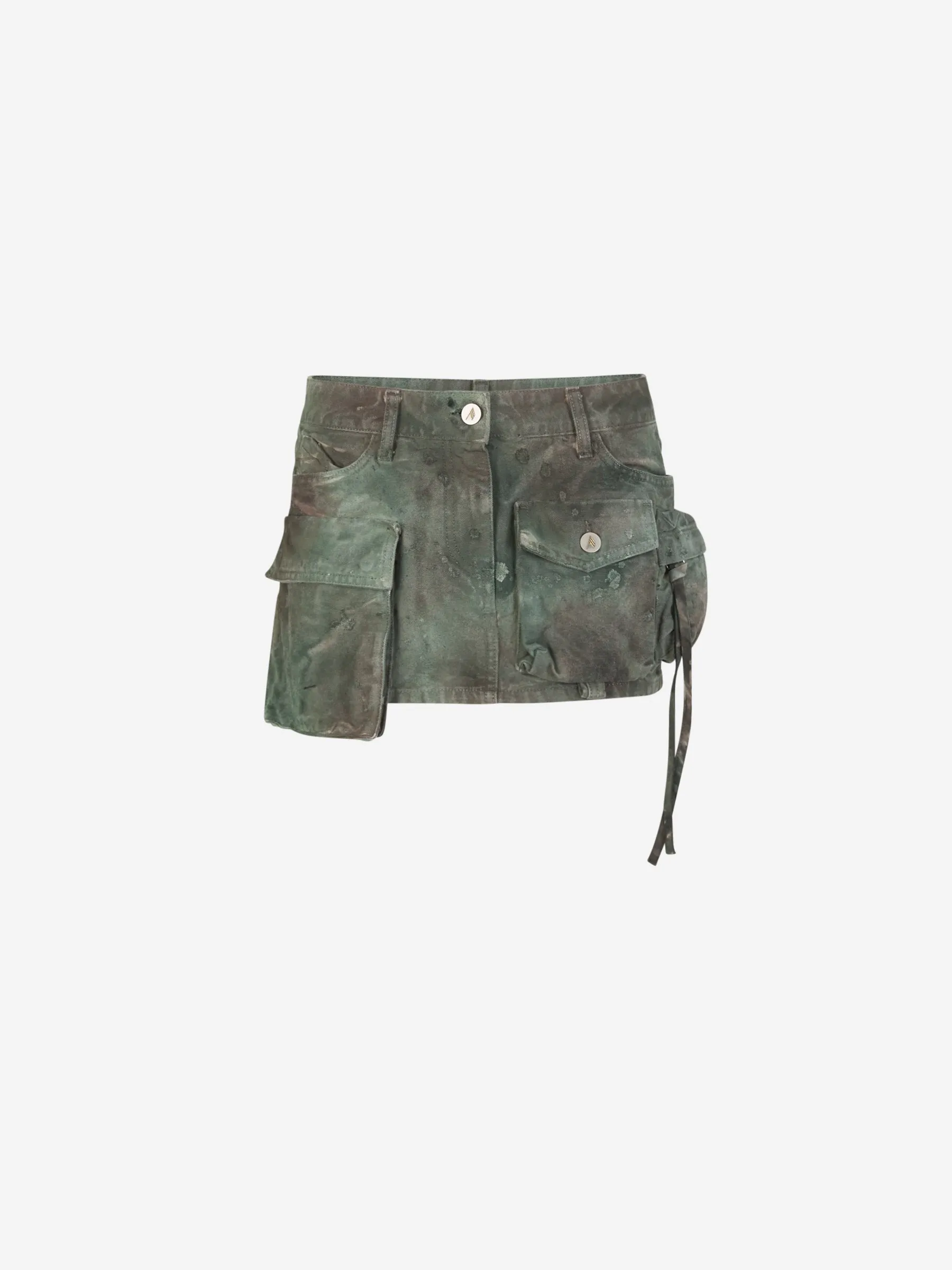 The Attico Camouflage Mini Skirt 