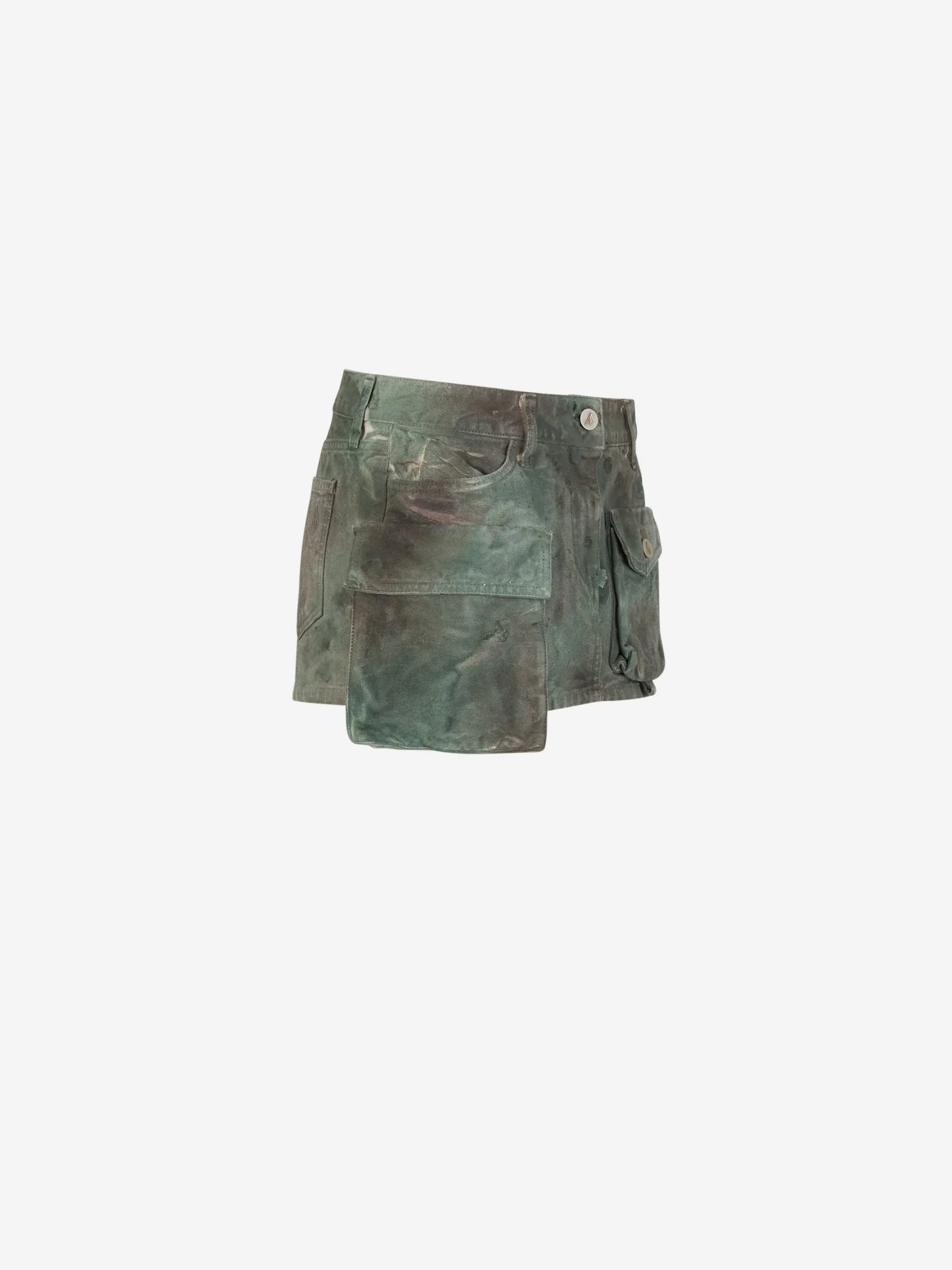 The Attico Camouflage Mini Skirt 