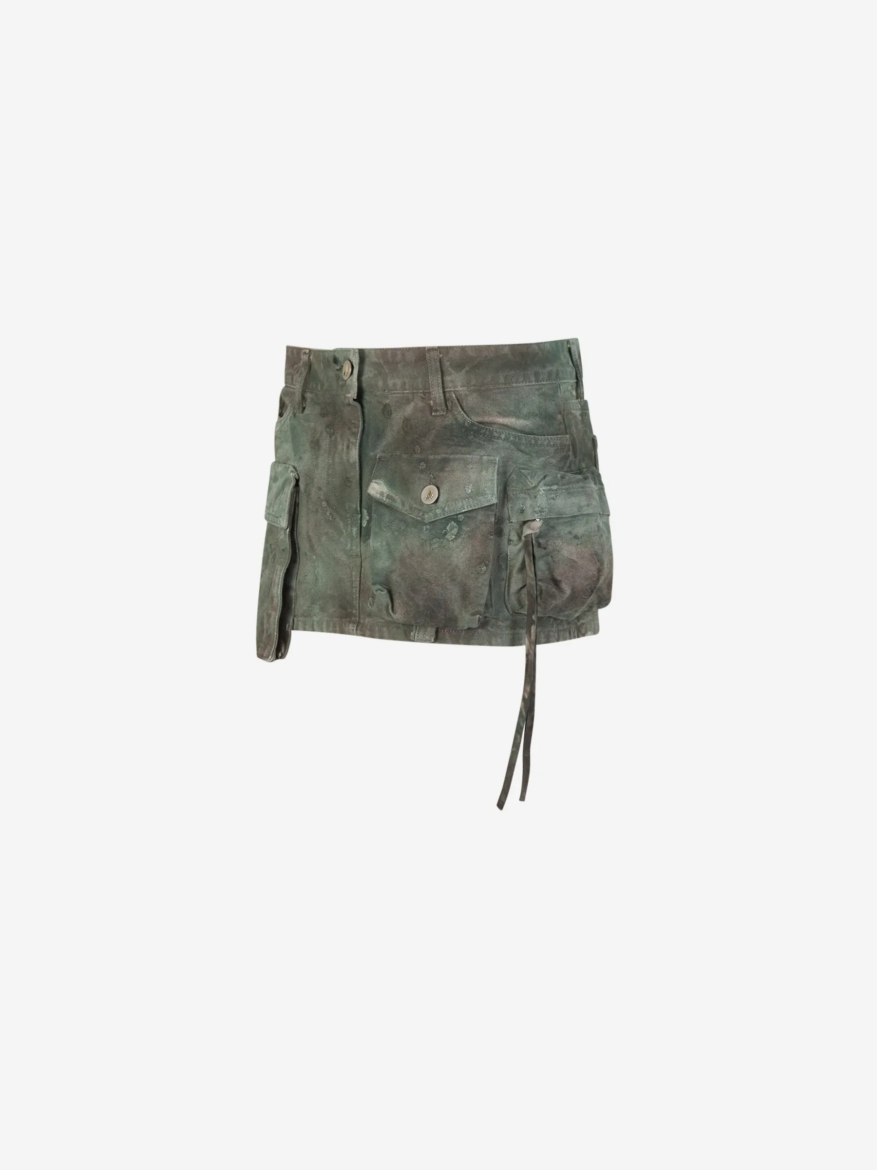 The Attico Camouflage Mini Skirt 