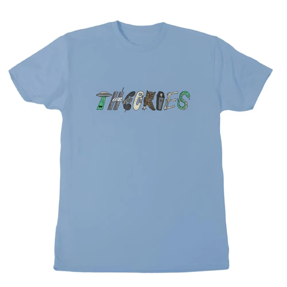 THEORIES SKATEBOARDS SYMBOLS TEE LIGHT BLUE