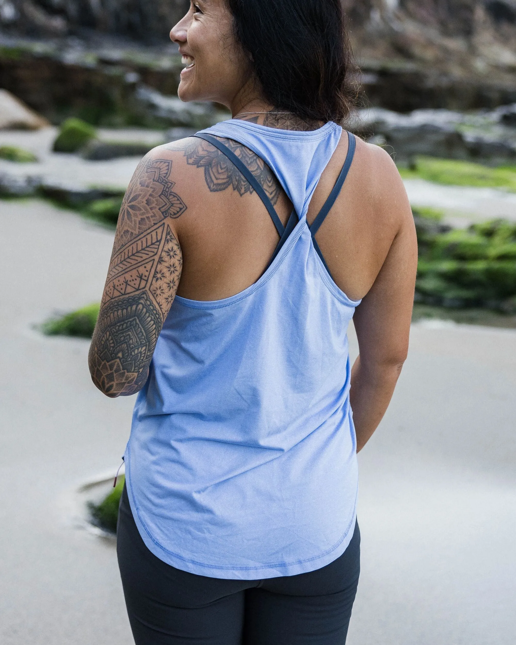 Twist Recycled Marl Active Tank Top