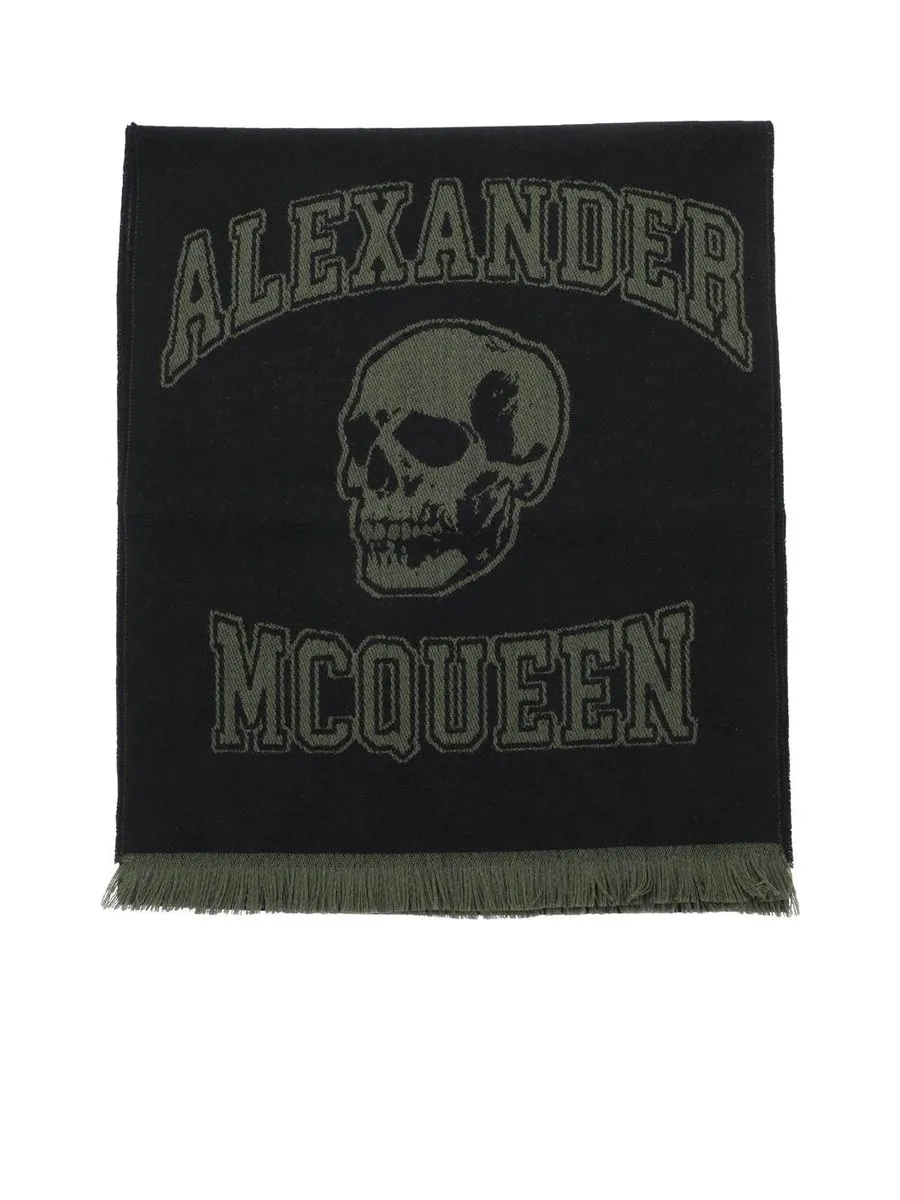 Varsity Logo Wool Scarf