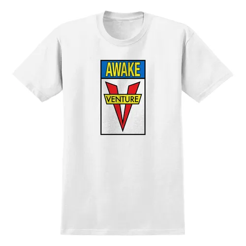 Venture Trucks Skateboard Shirt Awake White/Blue/Yellow/Red