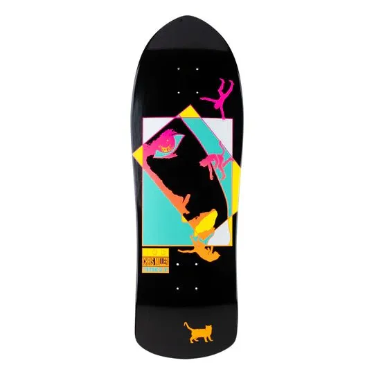 Welcome Skateboards - Miller Faces on Crossbone - Black Dip (10.0)