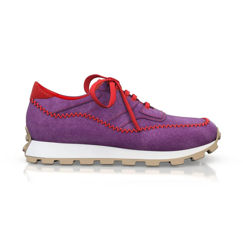 Women's Leather Running Sneakers 56966