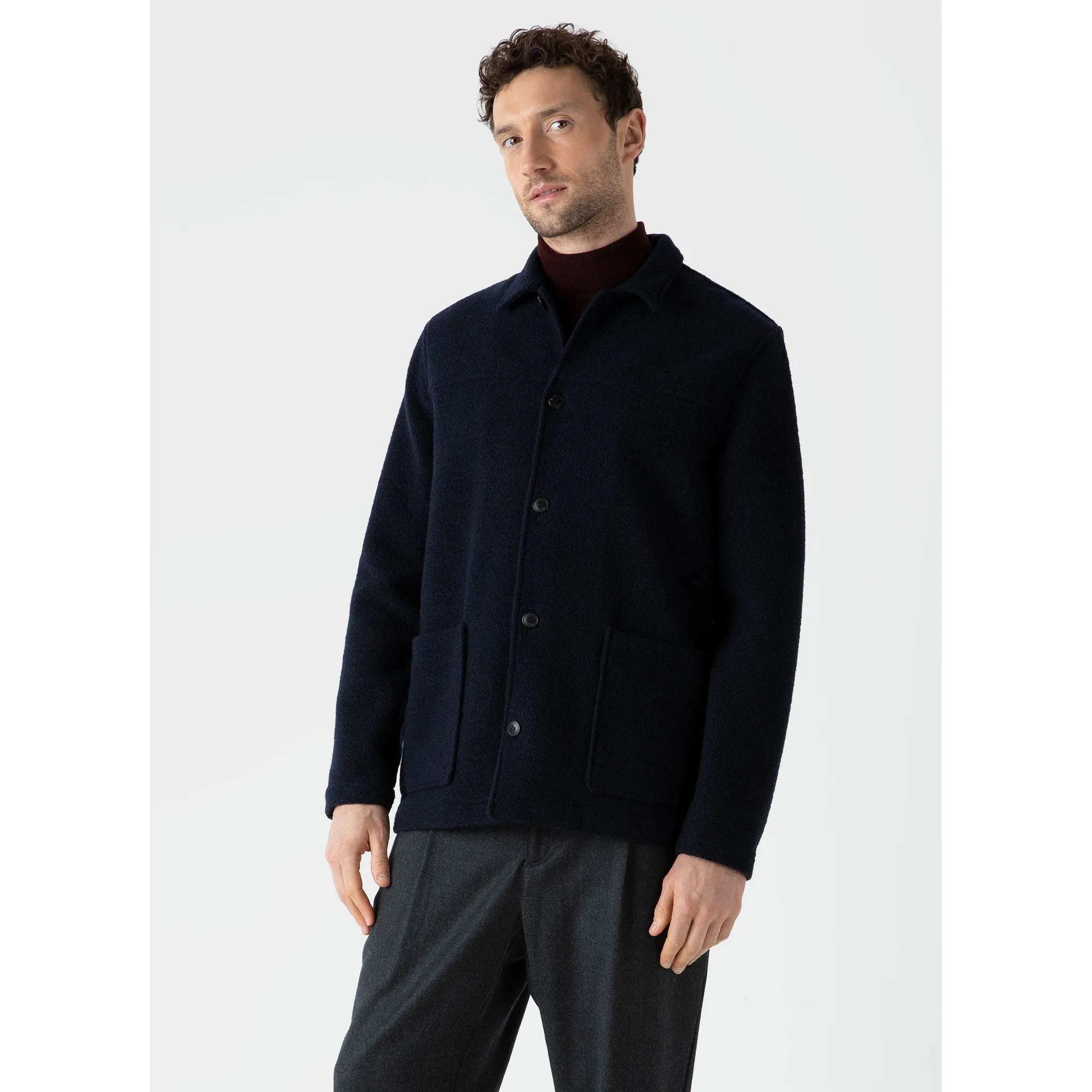 Wool Donkey Jacket | Men | Navy