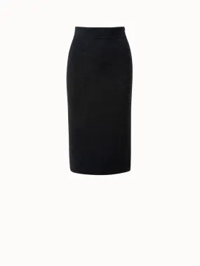 Wool Stretch Rib Skirt