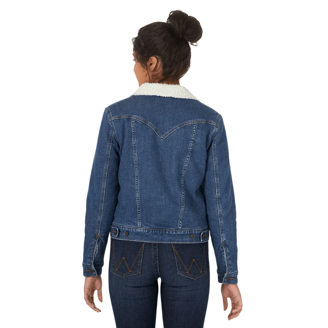 Wrangler Womens Sherpa Lined denim Jacket