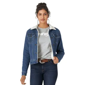 Wrangler Womens Sherpa Lined denim Jacket