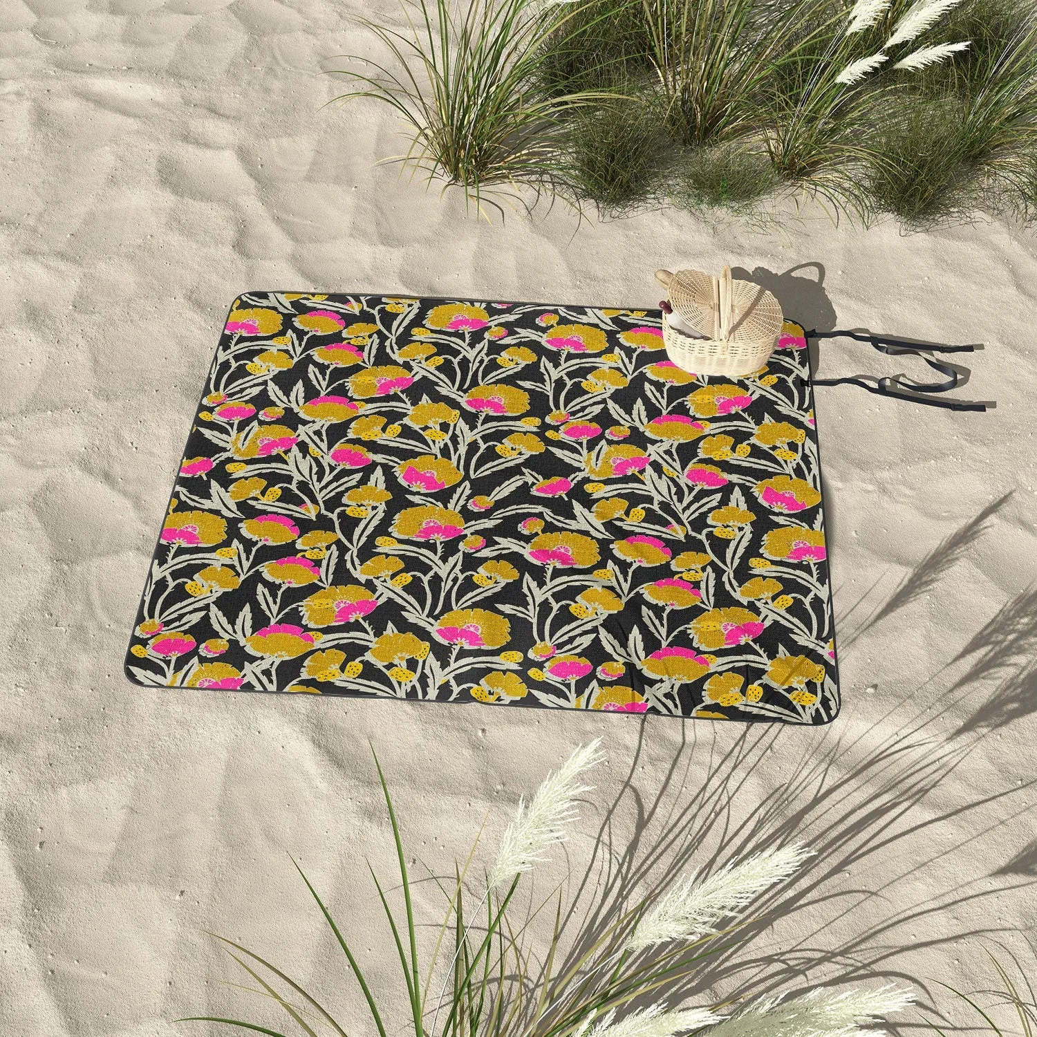 Zebrini Mambo Floral Picnic Blanket (DS) DD