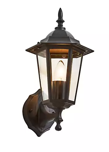 Zink Libourne 1 Light 6 Panel E27 Traditional Outdoor Wall Lantern | Kaleidoscope